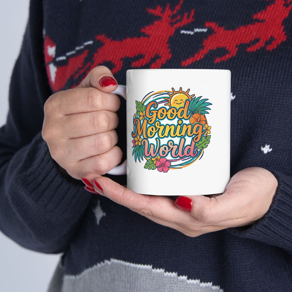 Tropical Floral Ceramic Mug - Coffee Cup (11oz & 15oz)