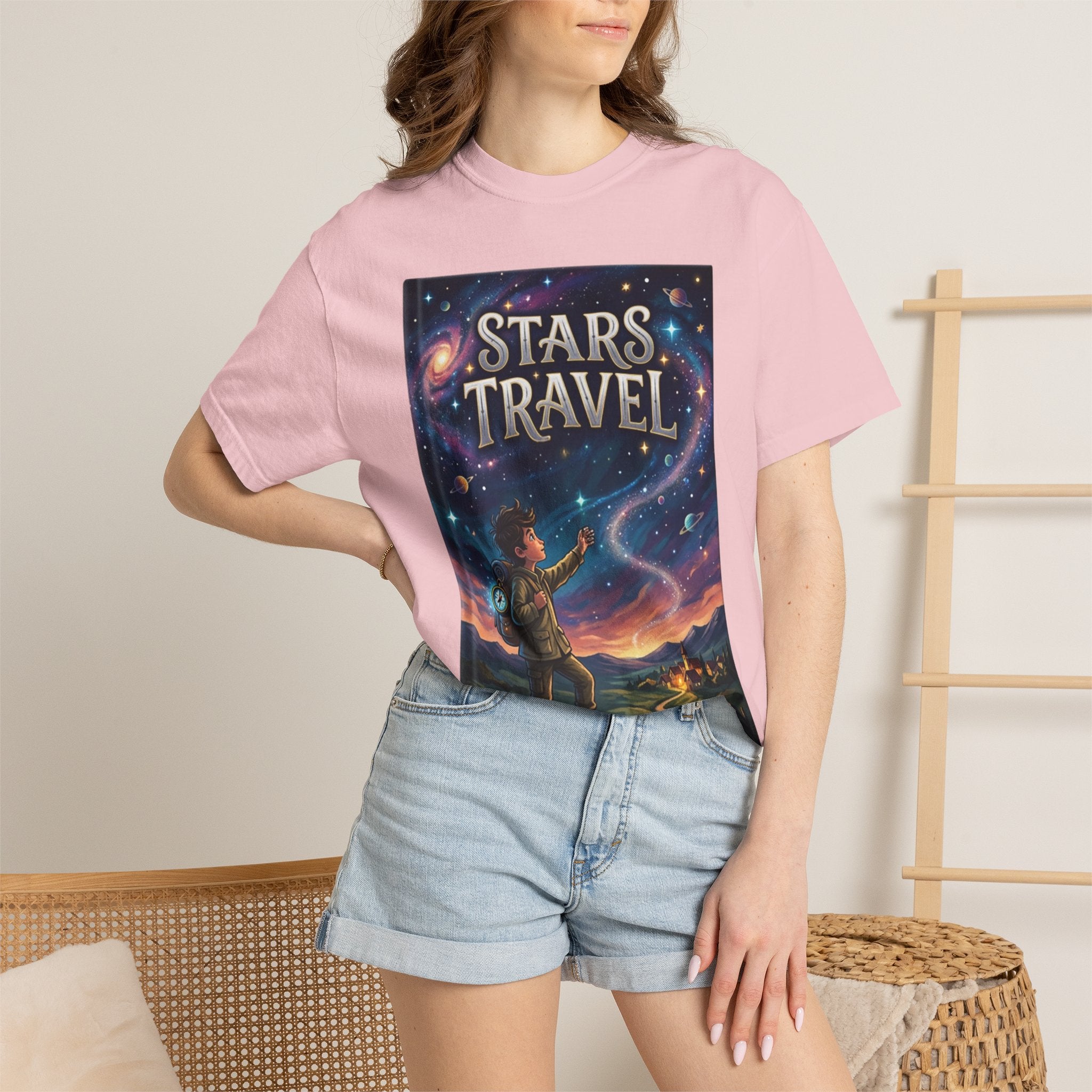 Stars Travel T-Shirt — Night Sky Adventure Graphic Tee