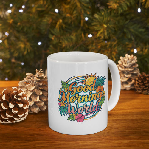Tropical Floral Ceramic Mug - Coffee Cup (11oz & 15oz)